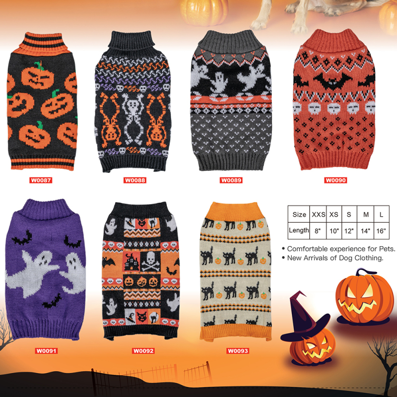Manufacturer Wholesale Warm Winter Dog Sweater Halloween