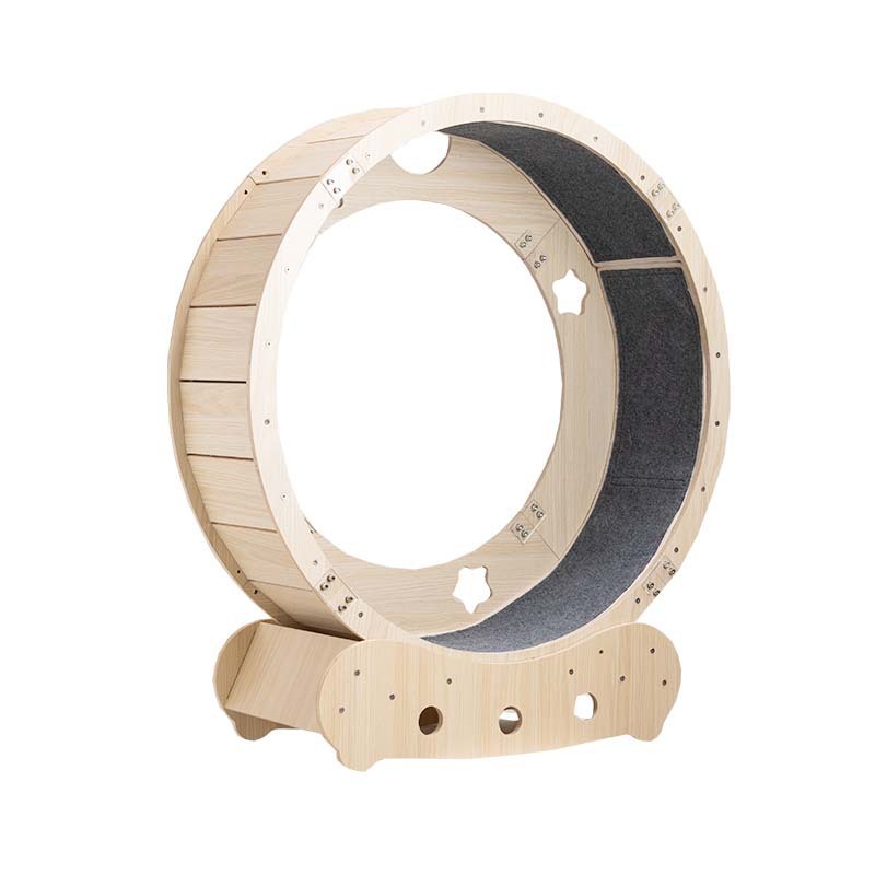 Manufacturer wholesale wood running wheel cat treadmill
