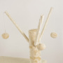 Wholesale Beige Brown Sisal Short Plush Cat Tree Condo