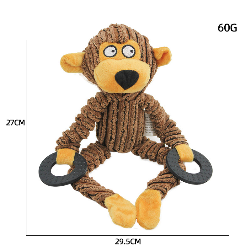 Wholesale Custom Logo Chew Squeaky Pet Supplier Dog Plush Toy