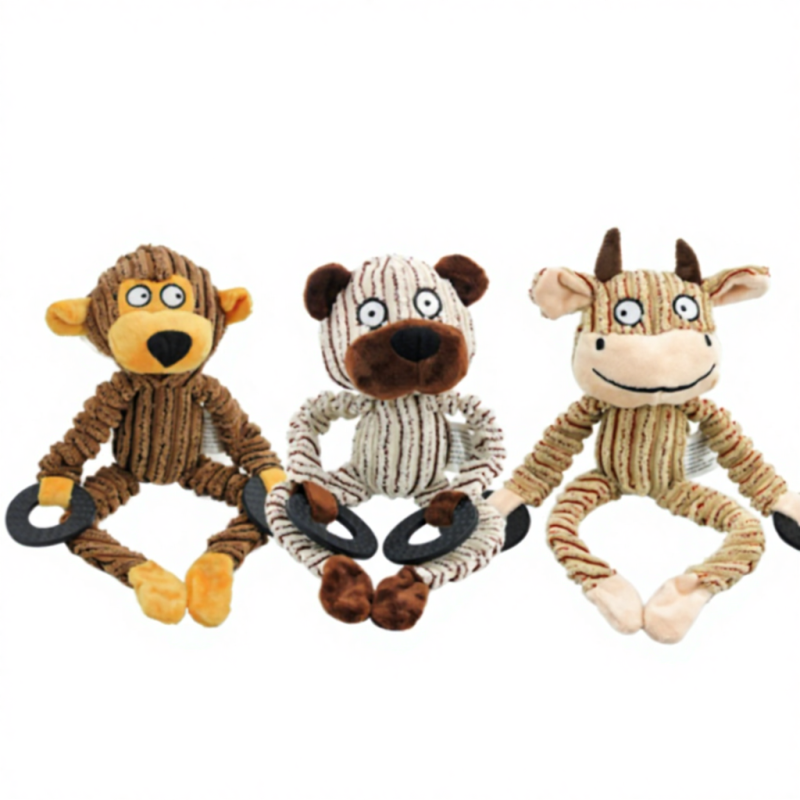 Wholesale Custom Logo Chew Squeaky Pet Supplier Dog Plush Toy