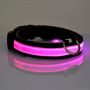 Manufacturer wholesale nylon led dog collar chargeable USB