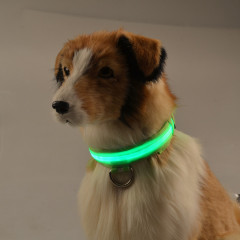 Manufacturer wholesale nylon led dog collar chargeable USB
