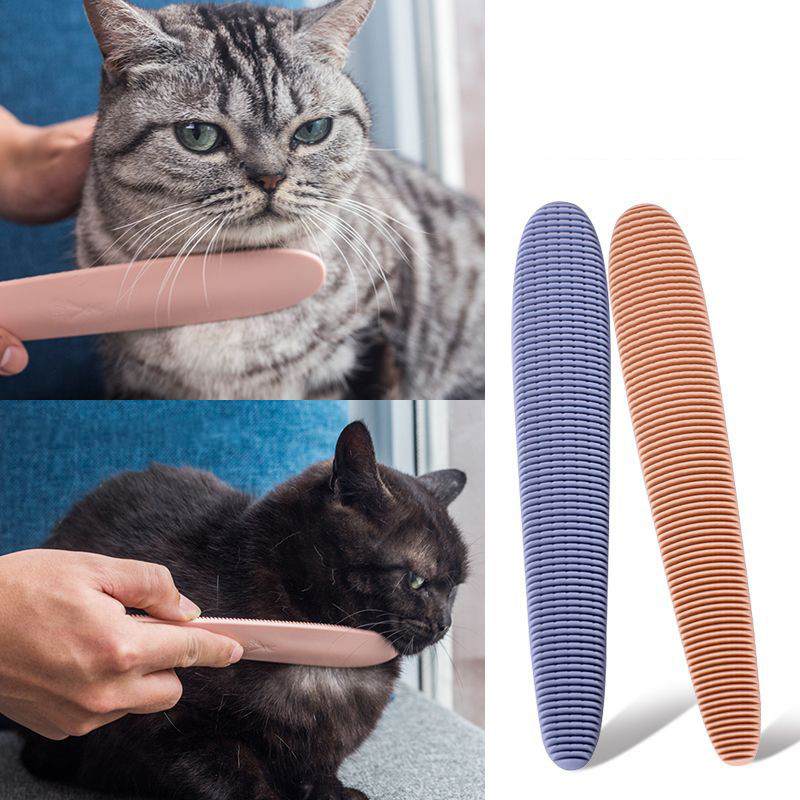 Manufacturer wholesale ABS cat tongue design comb pink grey