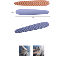 Manufacturer wholesale ABS cat tongue design comb pink grey