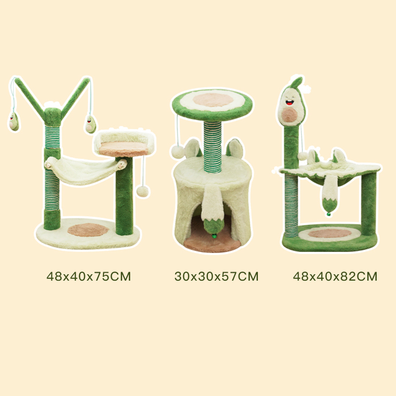 Manufacturer wholesale green avocado design cat scratcher