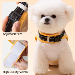 Manufacturer wholesale yellow pink dog harness with leash