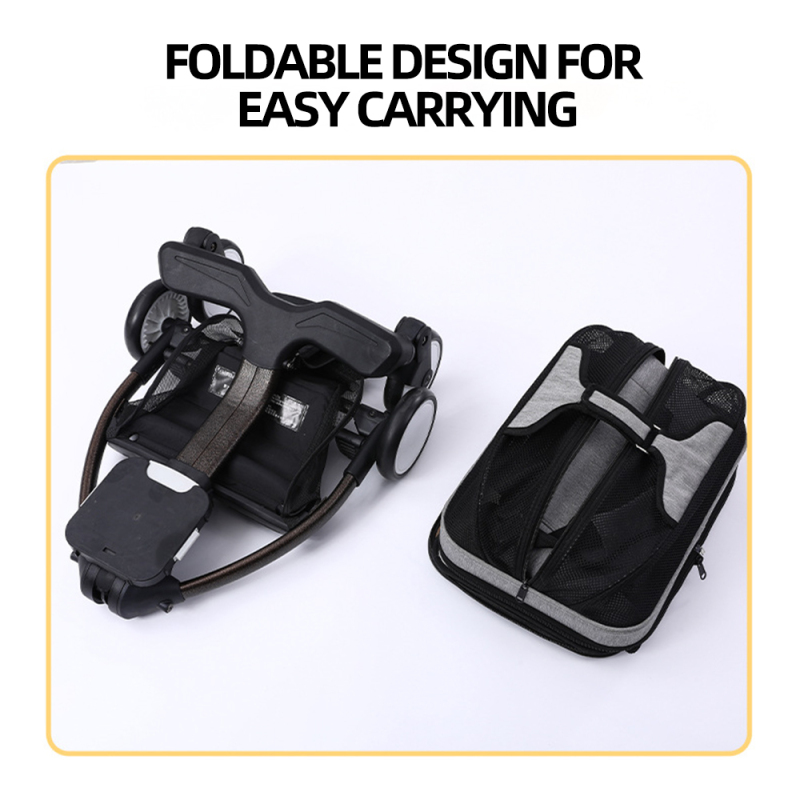 Wholesale Foldable Breathable Travel Portable Cat Carrier Bag Dog Pet Stroller