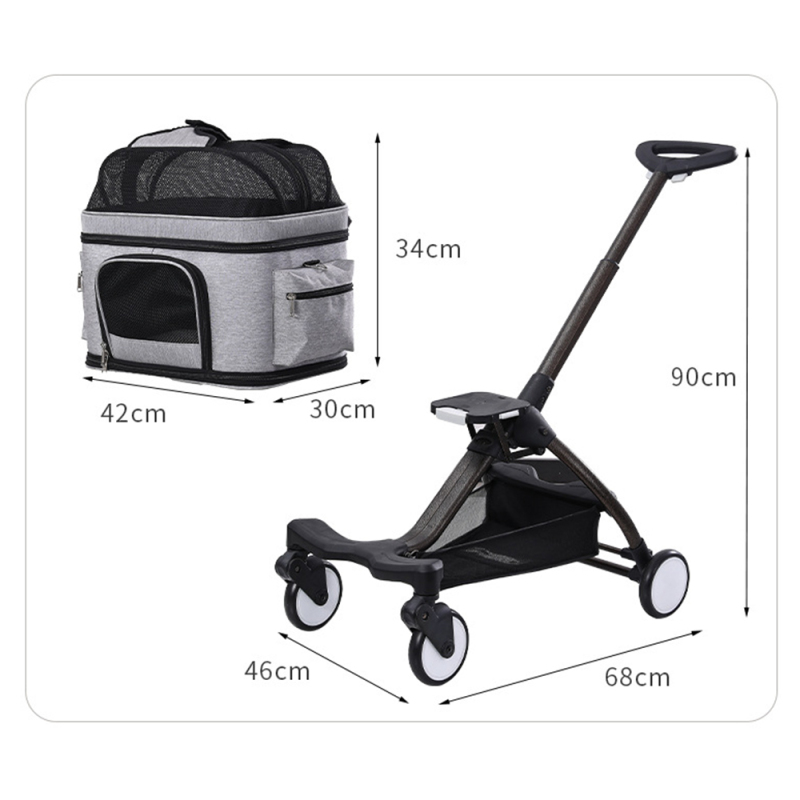 Wholesale Foldable Breathable Travel Portable Cat Carrier Bag Dog Pet Stroller