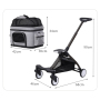 Wholesale Foldable Breathable Travel Portable Cat Carrier Bag Dog Pet Stroller