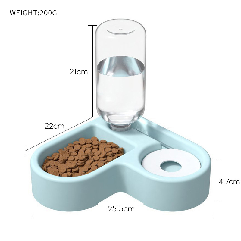 Wholesale Indoor Dog Cat Bowl with Bottle Dispenser