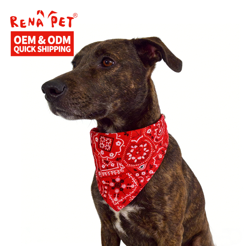 Wholesale Adjustable Buckle Cat Dog Pet Bandana Collar