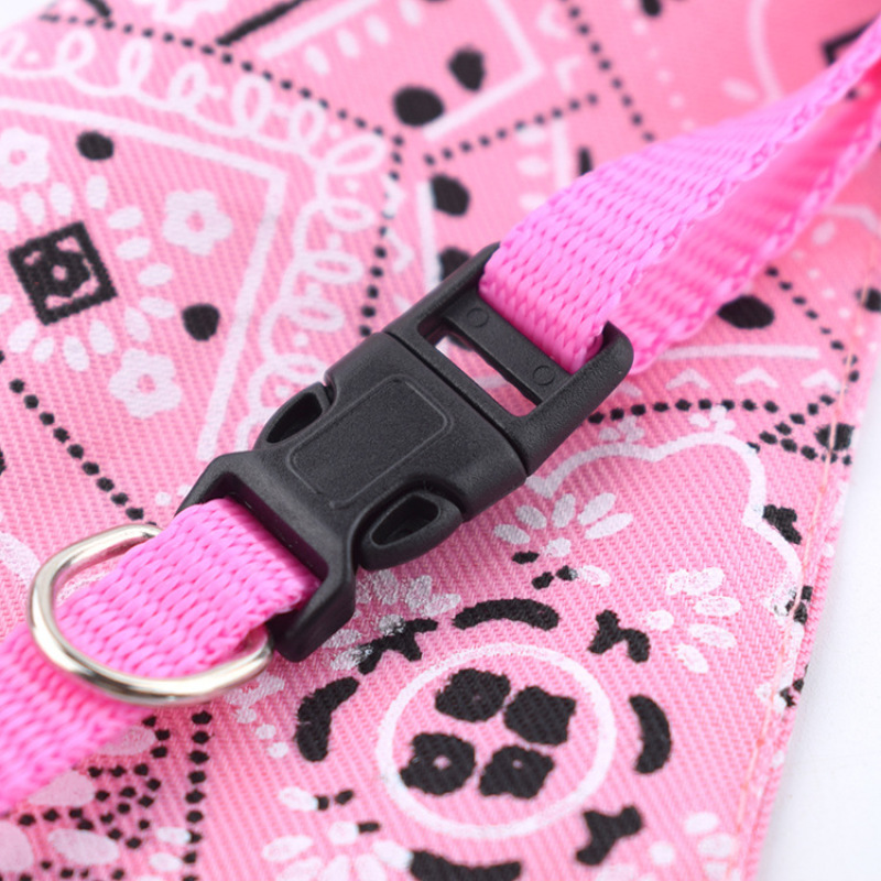 Wholesale Adjustable Buckle Cat Dog Pet Bandana Collar