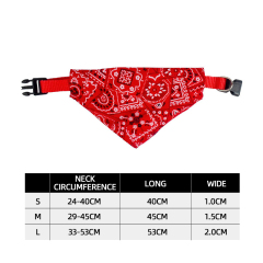 Wholesale Adjustable Buckle Cat Dog Pet Bandana Collar