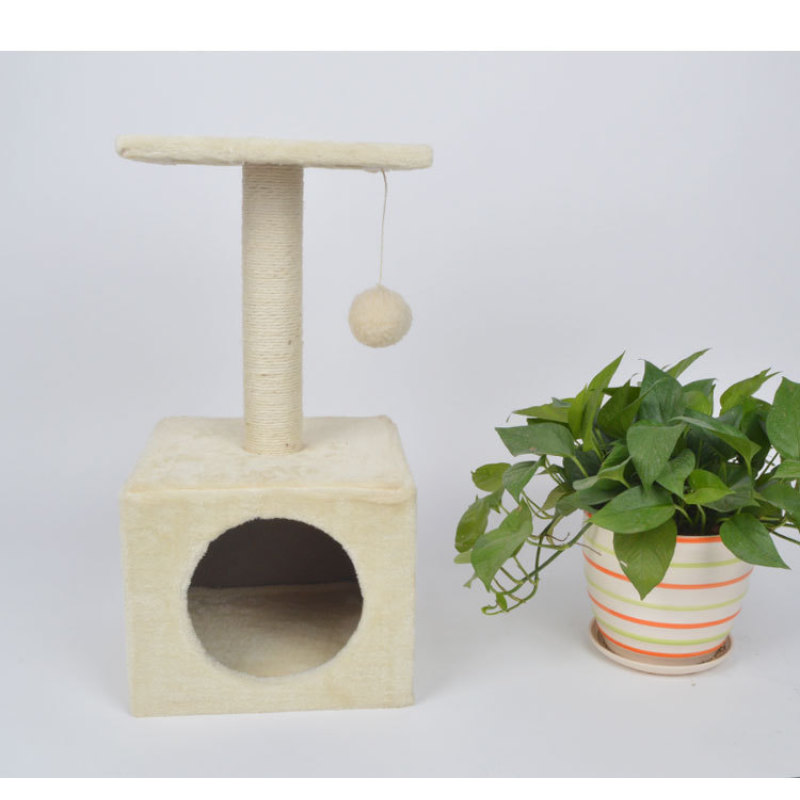 Manufacturer wholesale sisal short plush simple cat house