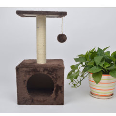 Manufacturer wholesale sisal short plush simple cat house