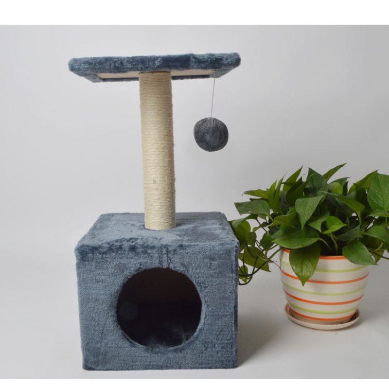 Manufacturer wholesale sisal short plush simple cat house