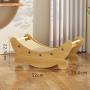 Wholesale Moon Design Wooden Sisal Ball Corrugated Paper Scratcher Cat Chair