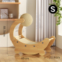 Wholesale Moon Design Wooden Sisal Ball Corrugated Paper Scratcher Cat Chair