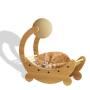 Wholesale Moon Design Wooden Sisal Ball Corrugated Paper Scratcher Cat Chair