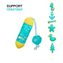 Manufacturer Wholesale Pet Supplier Chew Cooling Dog Floating Toys