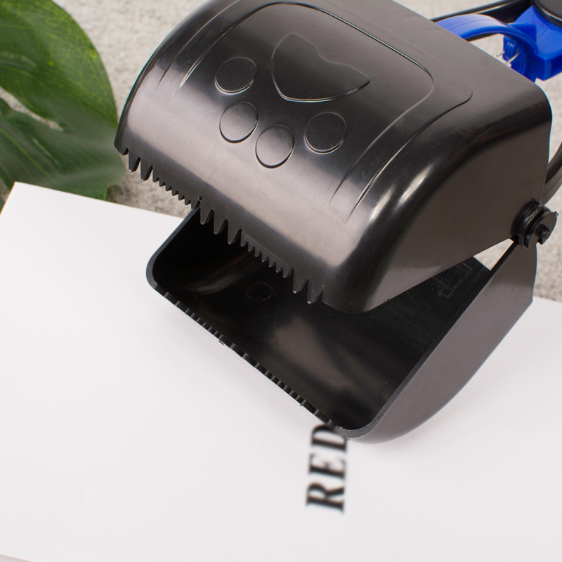 Blue Black Long Handle Doggy Poo Pet Poop Scooper Pick Up Toilet
