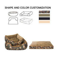 Manufacturer wholesale camouflage pet product dog beds custom