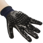 new rubber breathable blue dog pet grooming glove