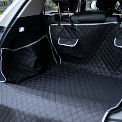 Manufacturer wholesale oxford waterproof foldable carrier dog pet car trunk seat cover