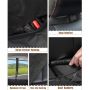Manufacturer wholesale oxford waterproof foldable carrier black dog car seat cover