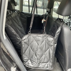 Manufacturer wholesale oxford waterproof foldable carrier black dog car seat cover