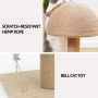 Manufacturer Wholesale Mushroom Design Sisal Ball Cat Scratcher