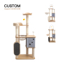 Manufacturer Wholesale Wood Cat Tree with Scratcher Mat