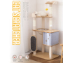 Manufacturer Wholesale Wood Cat Tree with Scratcher Mat