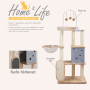 Manufacturer Wholesale Wood Cat Tree with Scratcher Mat