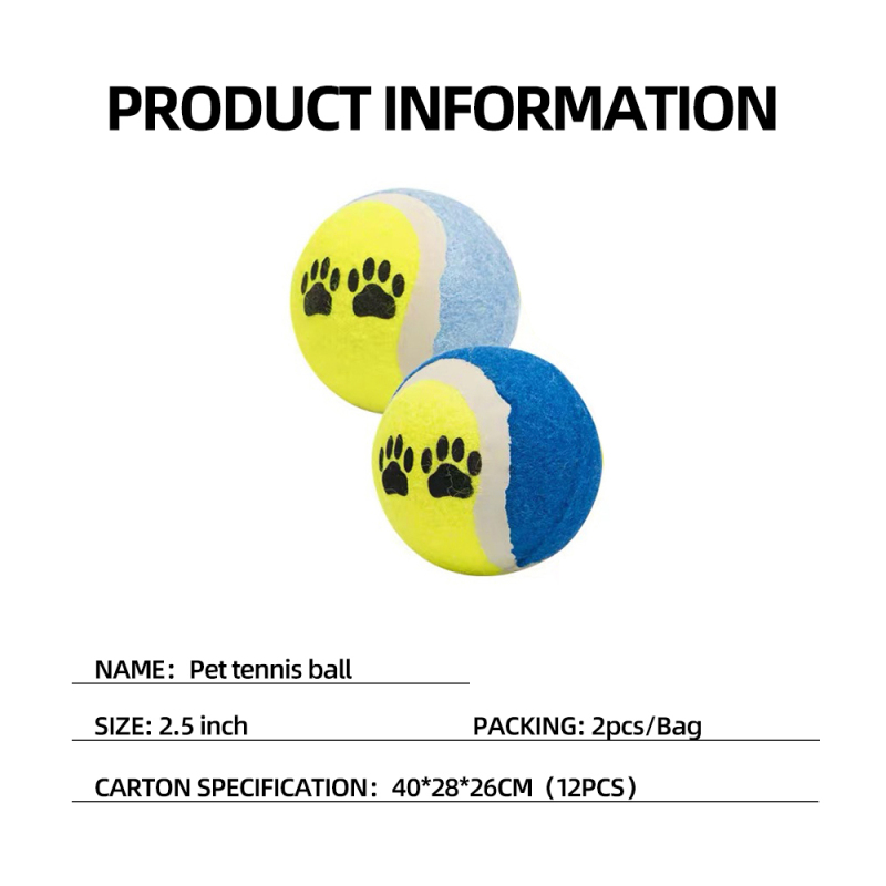 Wholesale Custom Logo Chew Dog Tennis Ball