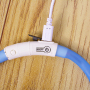 wholesale manufacturer led light rechargeable waterproof pp reflective custom small pet dog collar