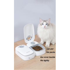 Manufacturer wholesale smart time control automatic pet dog two feeder bowls