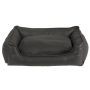 Wholesale manufacturer luxury black soft pet dog bed PU leather