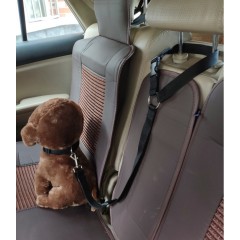 Manufacturer wholesale adjustable multi-colors nylon pet dog seat belt with collar