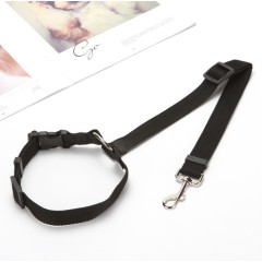 Manufacturer wholesale adjustable multi-colors nylon pet dog seat belt with collar