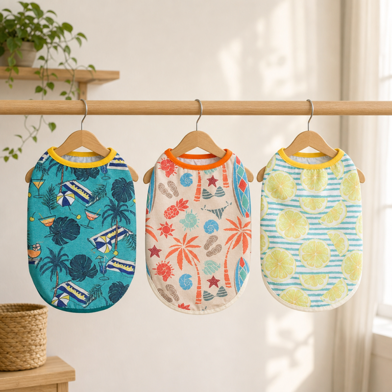 Wholesale Summer Pet Vest Dog Clothes Customizable