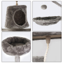 Manufacturer Wholesale Sisal Short Plush Tower Cat Condo