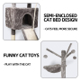 Manufacturer Wholesale Sisal Short Plush Tower Cat Condo
