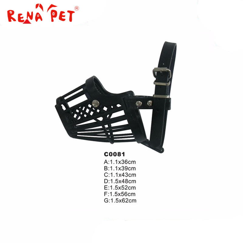 2016 new product high quality safety black dog muzzle