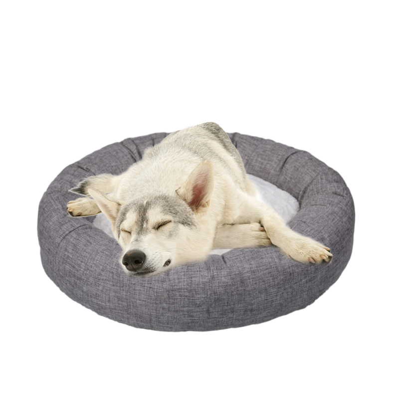 Manufacturer Wholesale Custom Logo Pet Product Cat Dog Bed Round