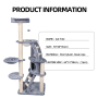 Manufacturer Wholesale High Quality Sisal Wood Stairs Tower Cat Tree Luxury