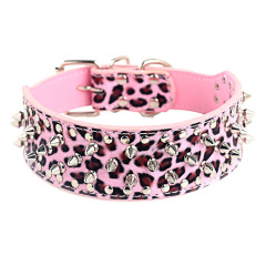 wholesale manufacturer leather custom pet dog spike collar