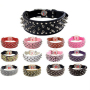 wholesale manufacturer leather custom pet dog spike collar