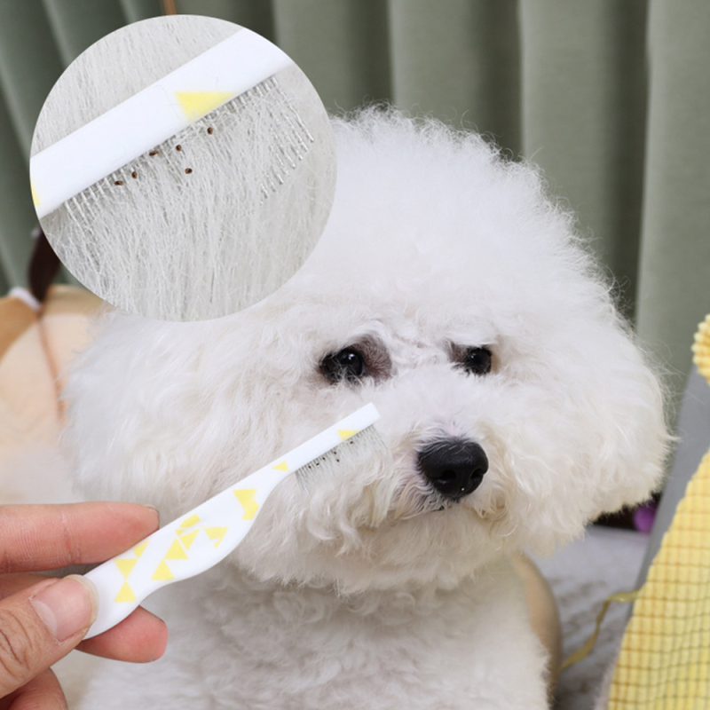 Wholesale Custom Logo Plastic Short Needle Cat Dog Comb for Face Hair